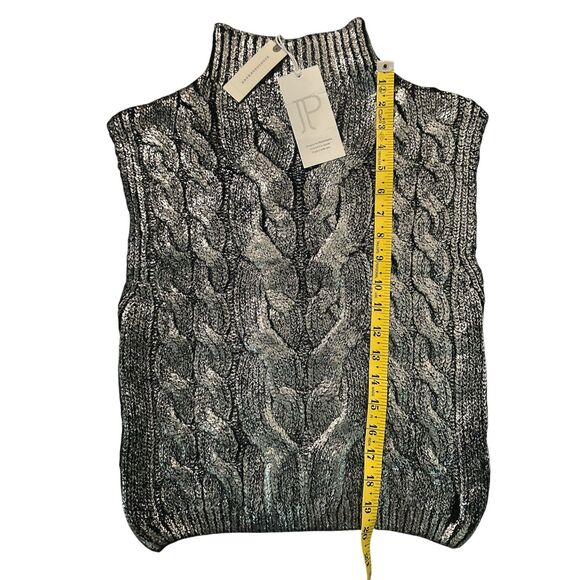 Pilcro By Anthropologie Knit Top Cowl Neck Sz M Metal Accents Sleeveless NWT - Picture 4 of 9
